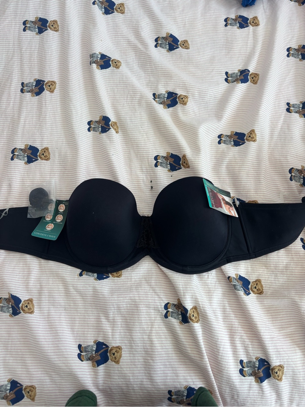 Vanity Fair Black Strapless Molded Cup Bra